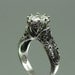 The ENCHANTED PRINCESS White Sapphire 14K gold engagement ring