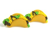 TACO EARRINGS on surgical stainless steel posts