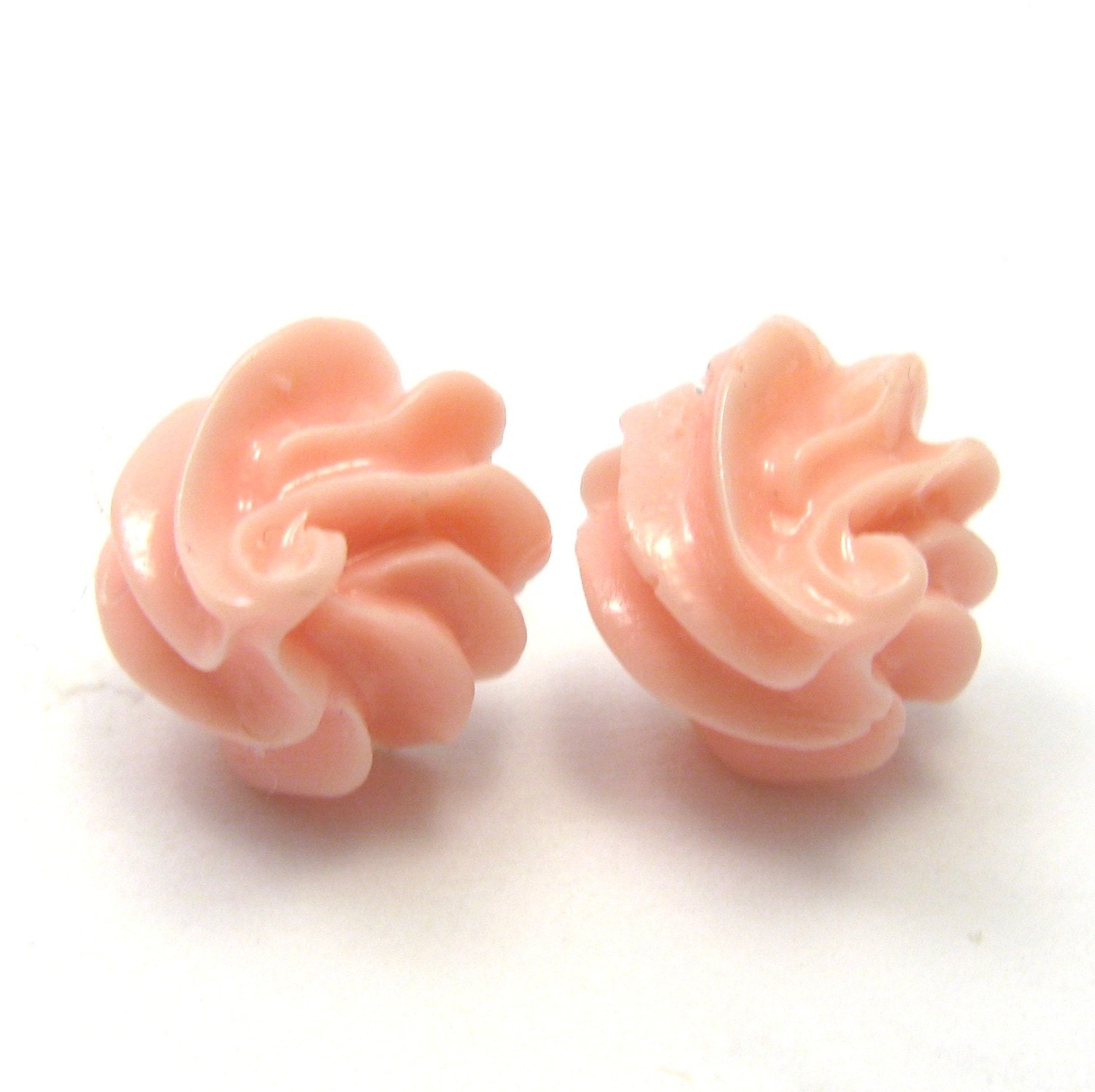 Pink Icing Earrings on surgical stainless steel posts