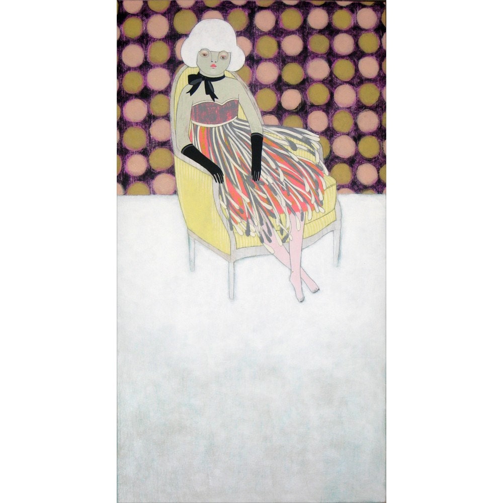 wall flower - original painting