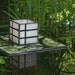 Japanese Floating Lantern, Garden Sculpture, Stained Glass Art for Water Gardens, Outdoor Rooms, Home Decor