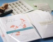 Wedding Invitation sample - with custom ink colors and papers - generic wording