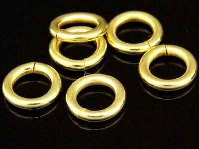KG-171 thai karen hill tribe silver 20 gold vermeil mini open hoop