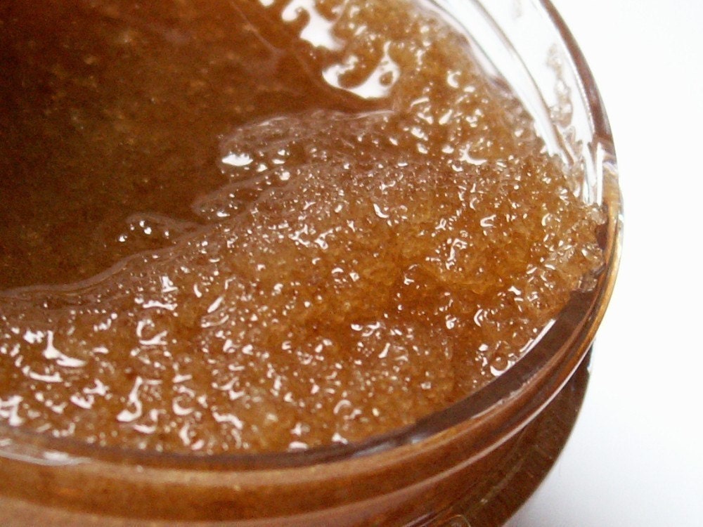 Body Scrub with Organic White and Brown Sugar, 4 oz - You Choose - Feminine and Floral Scents - RightAsRainCreations