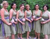 Organic Cotton Bridesmaid Wrap Dress- Choose Your Colors