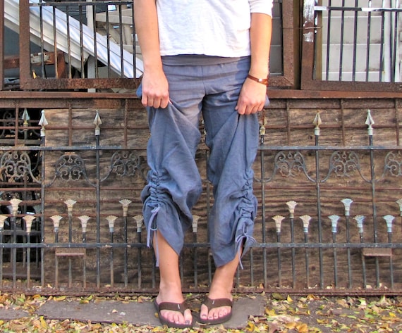 Hemp Ruched Ontario Pants