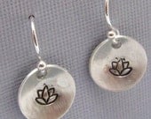 Lotus Earrings - Sterling Silver