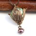 Sea Green Lotus Blossom - Vintage Revival Artisan Lampwork Necklace