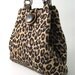 vegan tote bag, Leopard shoulder bag ,diaper bag, laptop bag