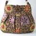 floral tapestry tote, messenger, diaper bag, purse, handbag,  cross body bag