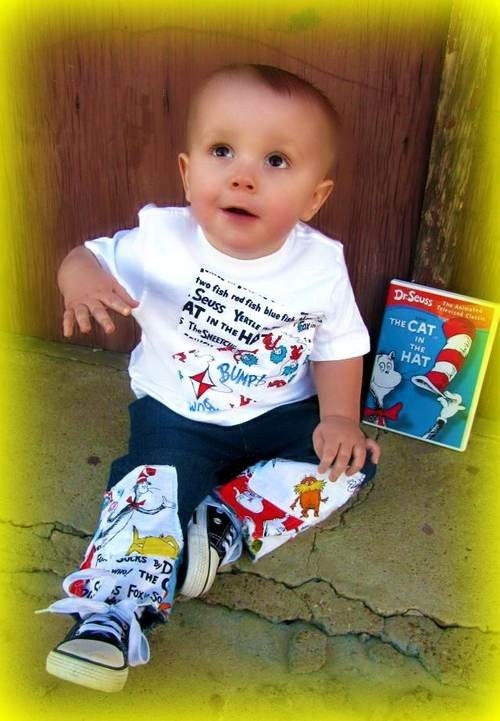 Custom Boutique Boys Deco set The Cat BlossomSt thing