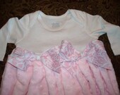 Newborn infant Custom size Boutique Baby layette wholesale gown shower Pink Minky Damask NB preemie 0 3 6 9 12