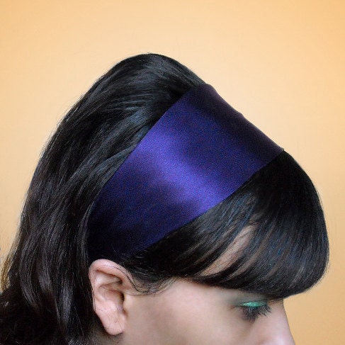PLUM Silk 3 Inch Wide Soft Fabric Headband