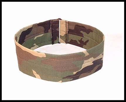 Military Green Camouflage Headband, Punk/Grunge Hair Band, Biker/Rocker Accessory, Wide