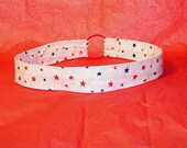 Patrotic Stars Headband, Holiday Hair Band, Red/White/Blue Theme