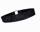 Dark Flowers Headband,  Celtic Style Flower Hair Band, Grunge/Gothic/Punk Accessory