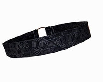 Dark Flowers Headband,  Celtic Style Flower Hair Band, Grunge/Gothic/Punk Accessory