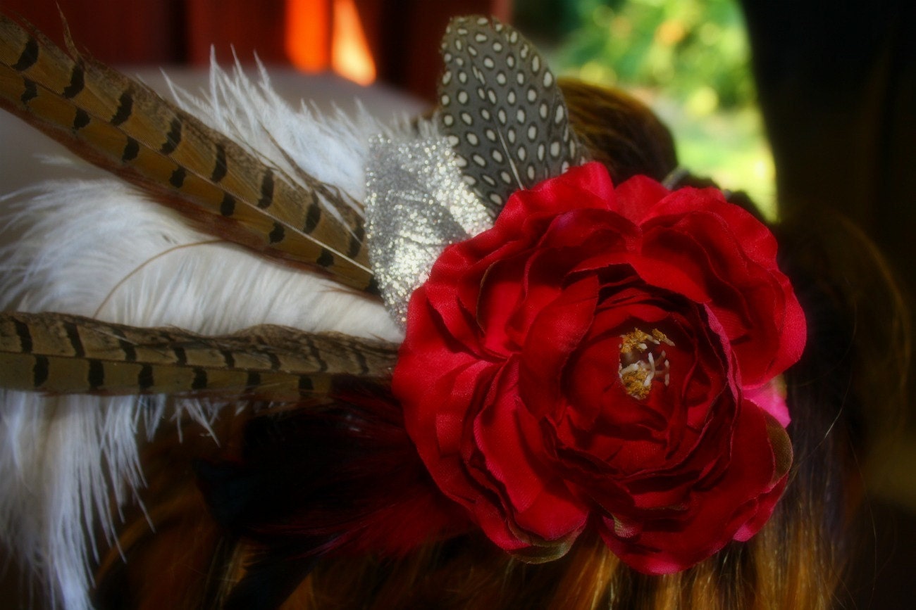 Winter Woods Feather Headband