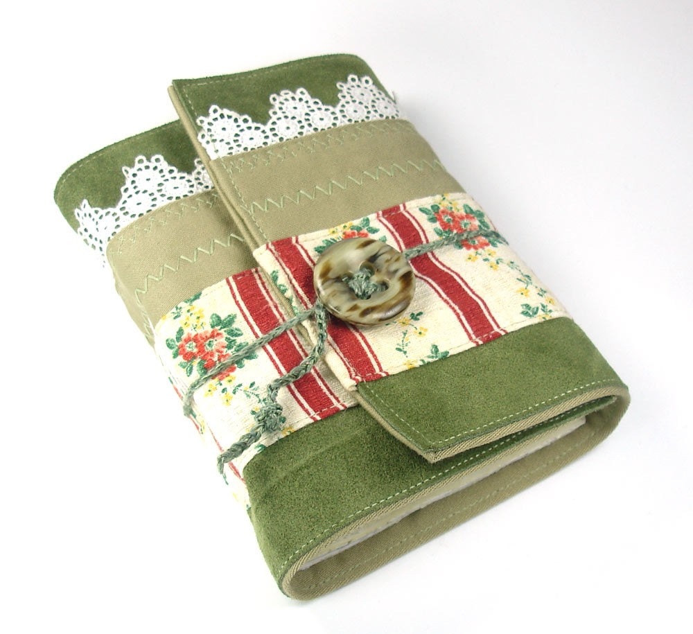 Sliced Dirndl, Leather Journal, Suede