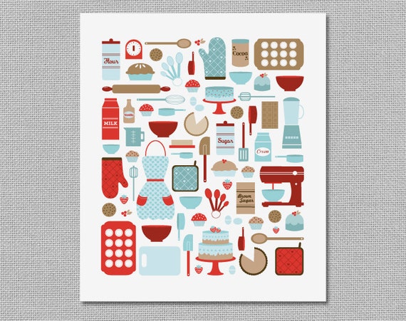 Today I Feel Like Baking Print
