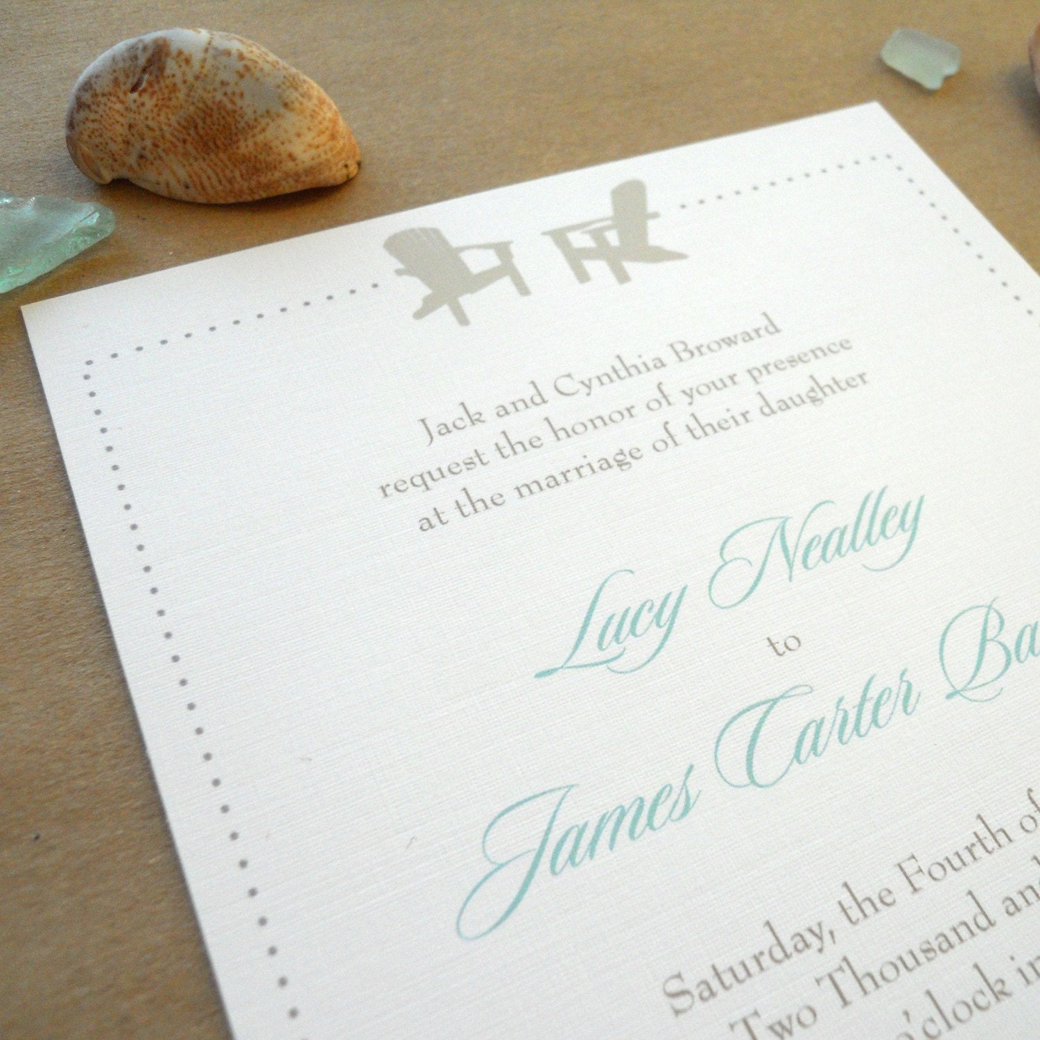 Lucy wedding invitation suite - Deposit