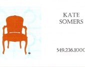 ORANGE CHAIR CALLING Cards