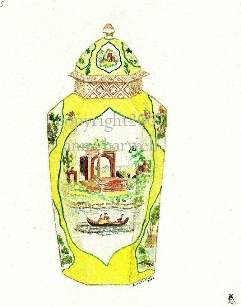 WORCESTER PORCELAIN JAR Print