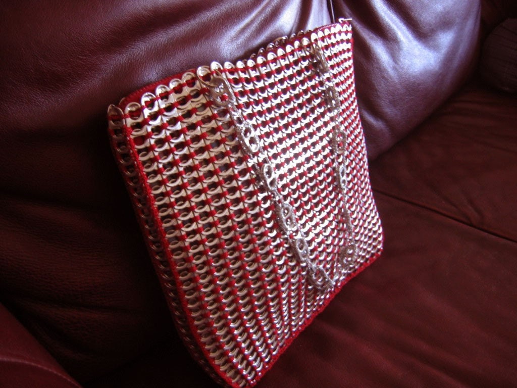 Superlarge Red Pull Tab Tote