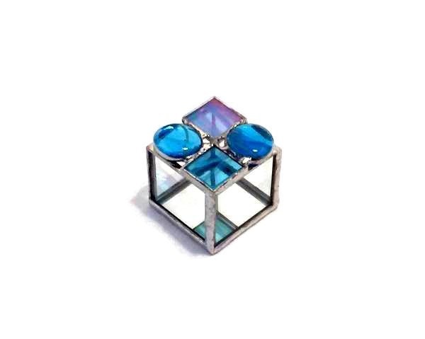 Little Stained Glass Box: Sky Blue