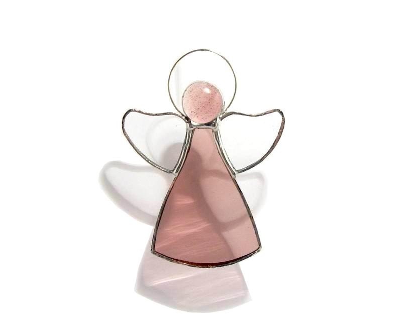 Light Purple Angel - Stained Glass Suncatcher