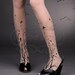 fabulous FOREST SYMPHONY tattoo thigh-high nylons Light Mocha