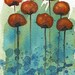 Buy 2 Get 1 FREE -- Watercolor Painting: Watercolor Flowers -- Art Print --  Beyond My Grasp -- Orange Flowers -- 4x6