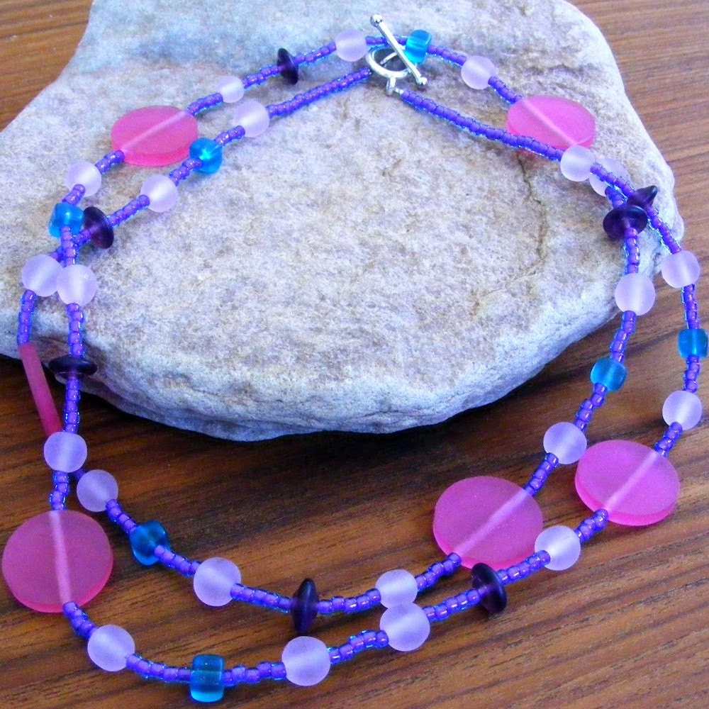 Resin Bead Long Necklace