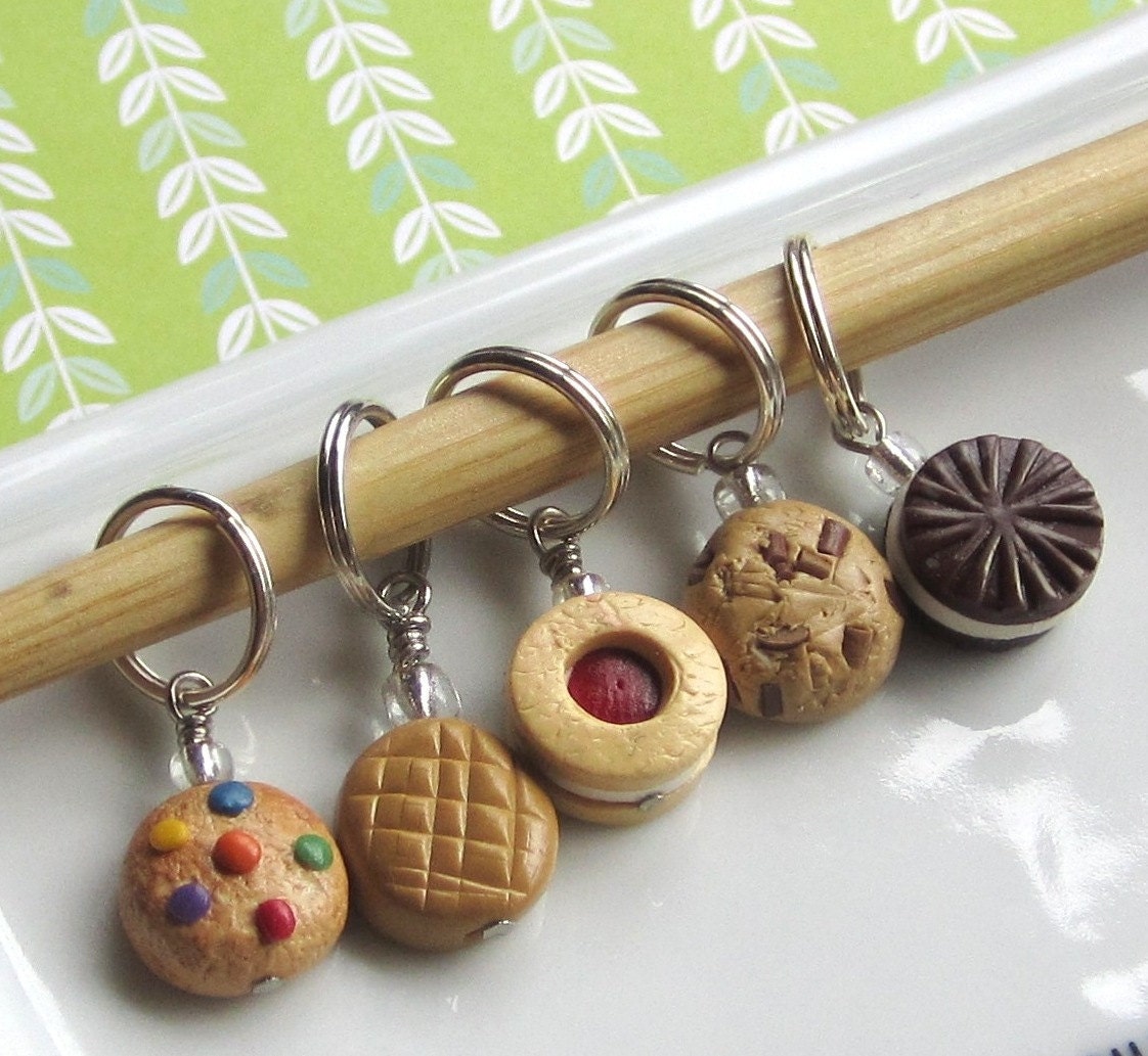 Cookie Stitch Markers - Set of 5