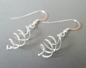 Sterling Silver Spiral Earrings