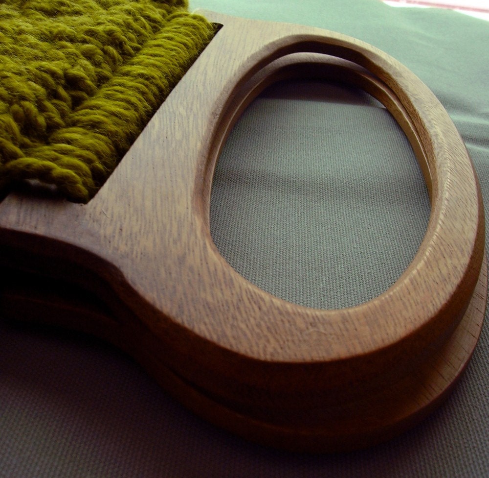 CANVAS 006 - Olive Canvas Bottomed Bag with Floral Patch - Large