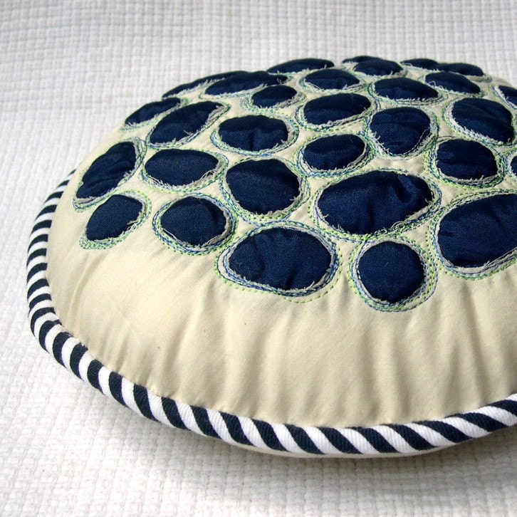 Little Round Pillow - Navy Blue