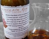 Warming Mandarin Rum Lotion 8 oz Plastic Jar -  Made with Sweet Almond Oil, Mango Butter, Bay Rum, Mandarin, Vanilla, Lime