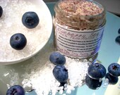 Blueberry Sea Salt Cream Face Polish/Mask 2 oz Jar - Made With Blueberry Butter, Cranberry Seed Oil, Tangerine, Shea oil