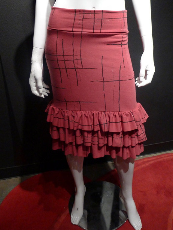 3 tier ruffle skirt