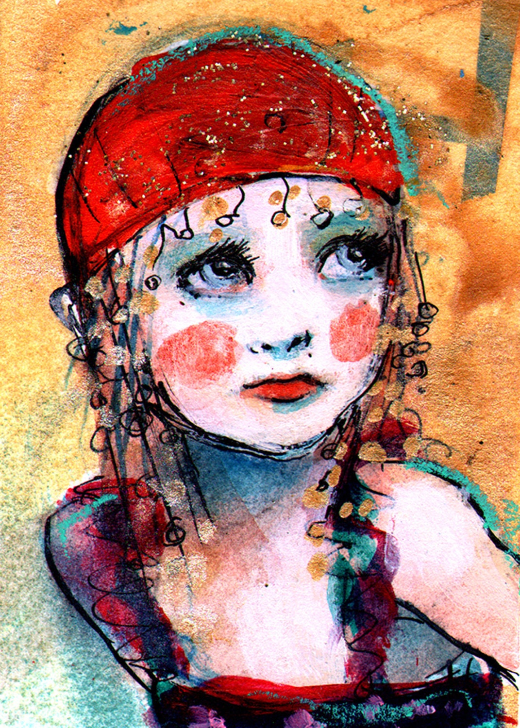 Postcard -Watching The Highwire Act by Maria Pace-Wynters