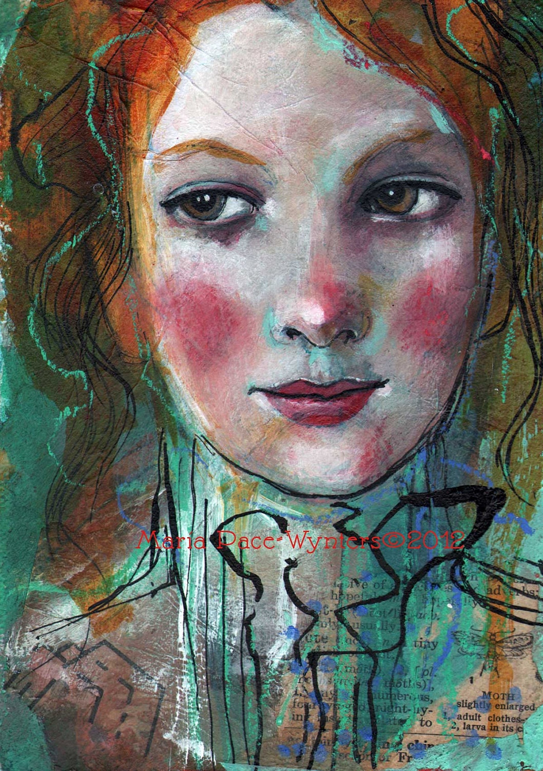 Secret Blush- Original painting by Maria Pace-Wynters
