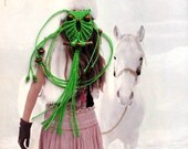 Kelly Green Macrame Owl Necklace