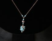 Turquoise Cluster Necklace