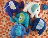 Elephants Parade,(choose your colors) Original baby mobiles since 2009