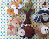 Baby Mobile - Baby Crib Mobile - Woodland  Mobile - Nursery Baby Room "Woodland Wonders" (You can pick your colors)