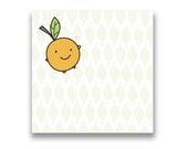 Happy Orange Sticky Note Pad