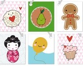 Gift Tags Variety Pack - any TEN kawaii designs