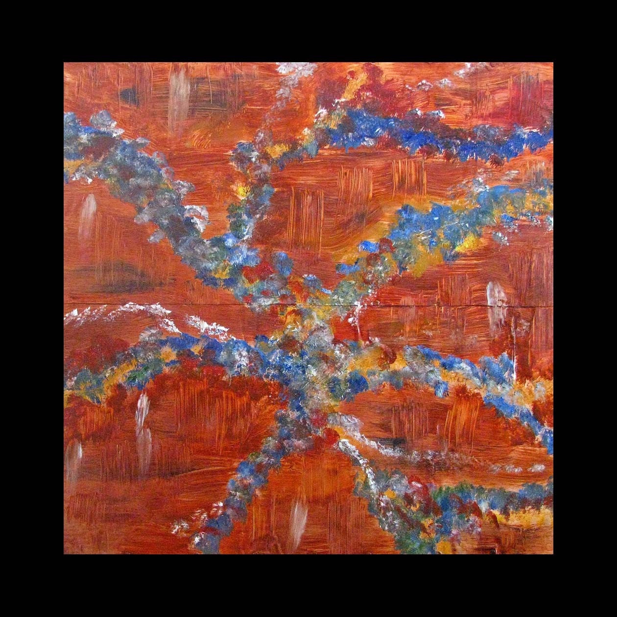 Copper Art for Sale Was 275 Now 198 Original Art Fine Art 24 x 24 Abstract Copper Painting Modern Contemporary Karina Keri-Matuszak