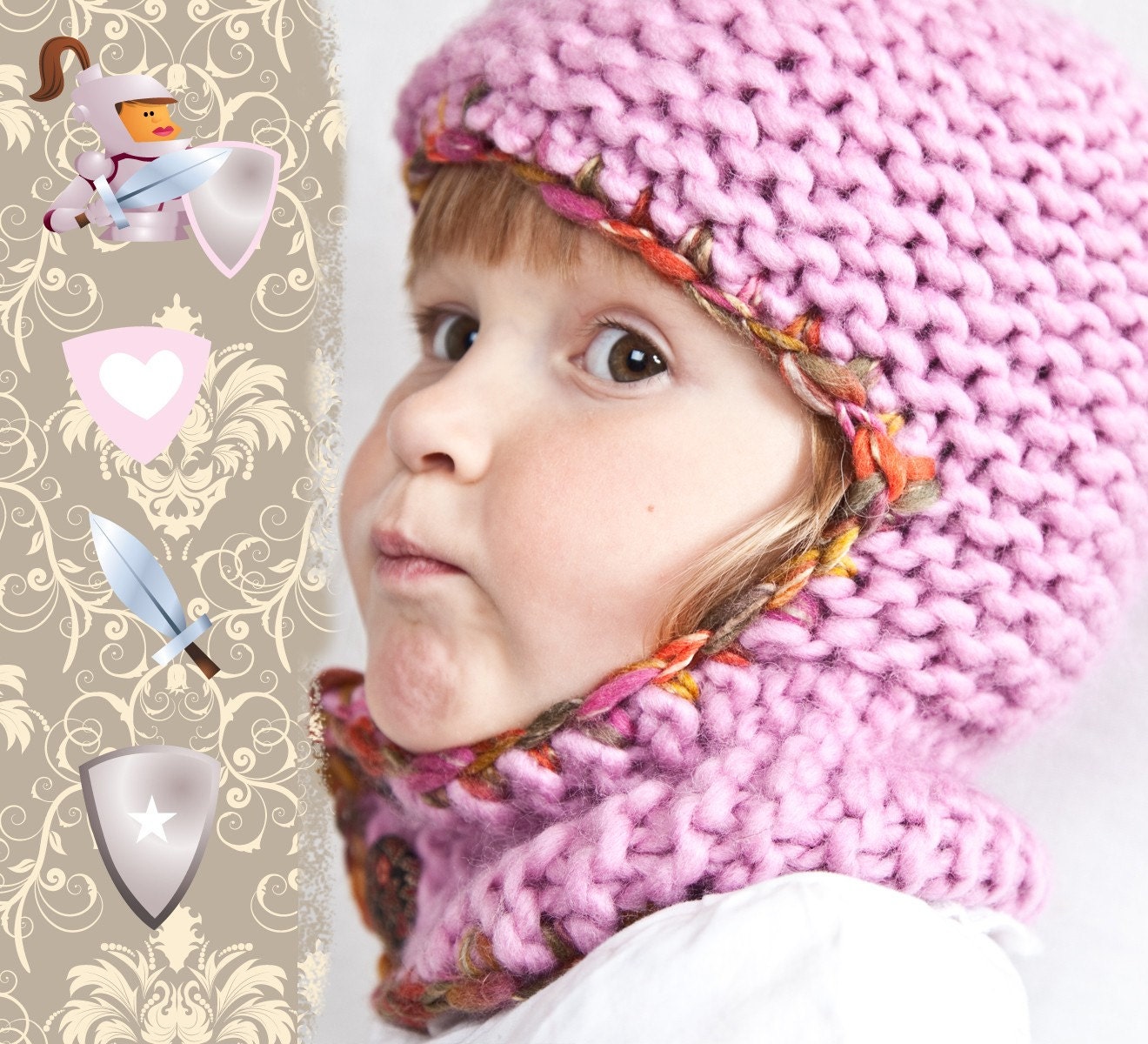PATTERN Knittles Woolly Helm for Kids